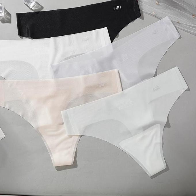 Damen Nahtlose Unterwäsche aus Eisseide mit unsichtbarem Tanga