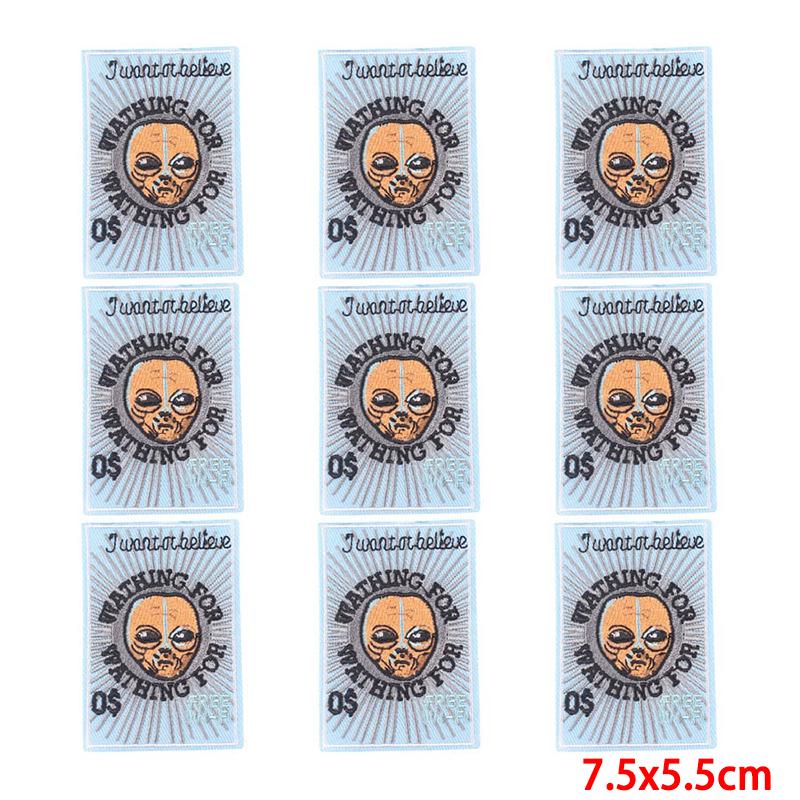 10 unids/lote, venta al por mayor, parche bordado, parches para planchar para ropa, parches para ropa, chaquetas, apliques de decoración, suministros para coser