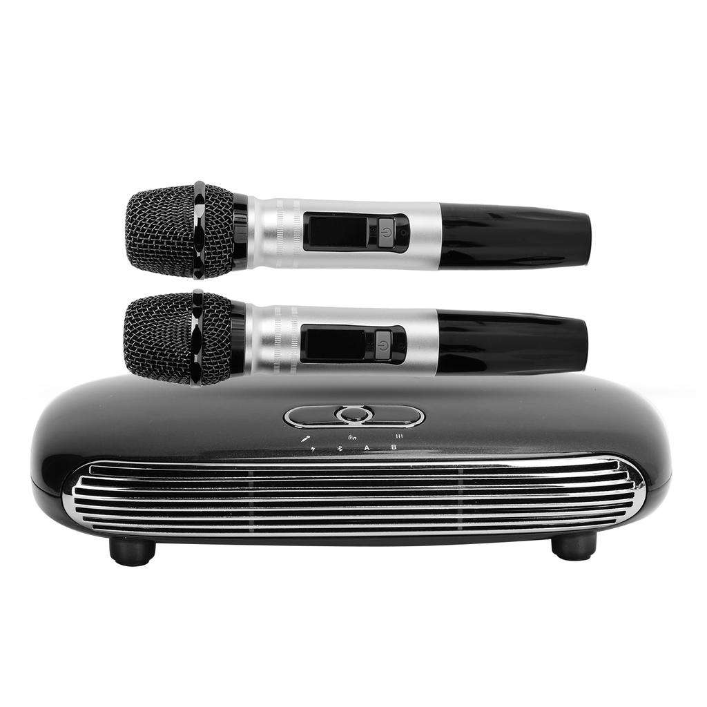 K8 Fibre Coaxial Wireless Bluetooth 5.0 Home Mic Echo Mixing System Microphone with Karaoke BoxUK