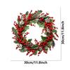 Christmas Wreath Decal Removable Garland Decal Party Decor Christmas Wreath Wall Clings For Winter Door Home Party Shop Bathroom