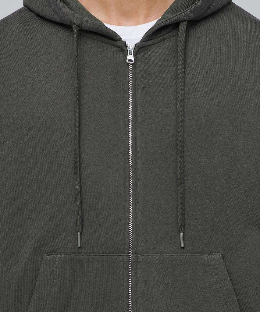 Musinsa Standard Heavyweight Oversized Hooded Sweat Zip-Up [Dusty Khaki]