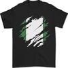 Torn Nigeria Flag Nigerian Day Football Mens T-Shirt Cotton Unisex T-Shirt