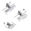New Portable Storage Food Sealer Grips Stainless Steel Bag Clip