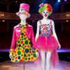 Clown Cosplay Costume For Adults With Polyester Fabric Perfect For Themed Parties And Performances