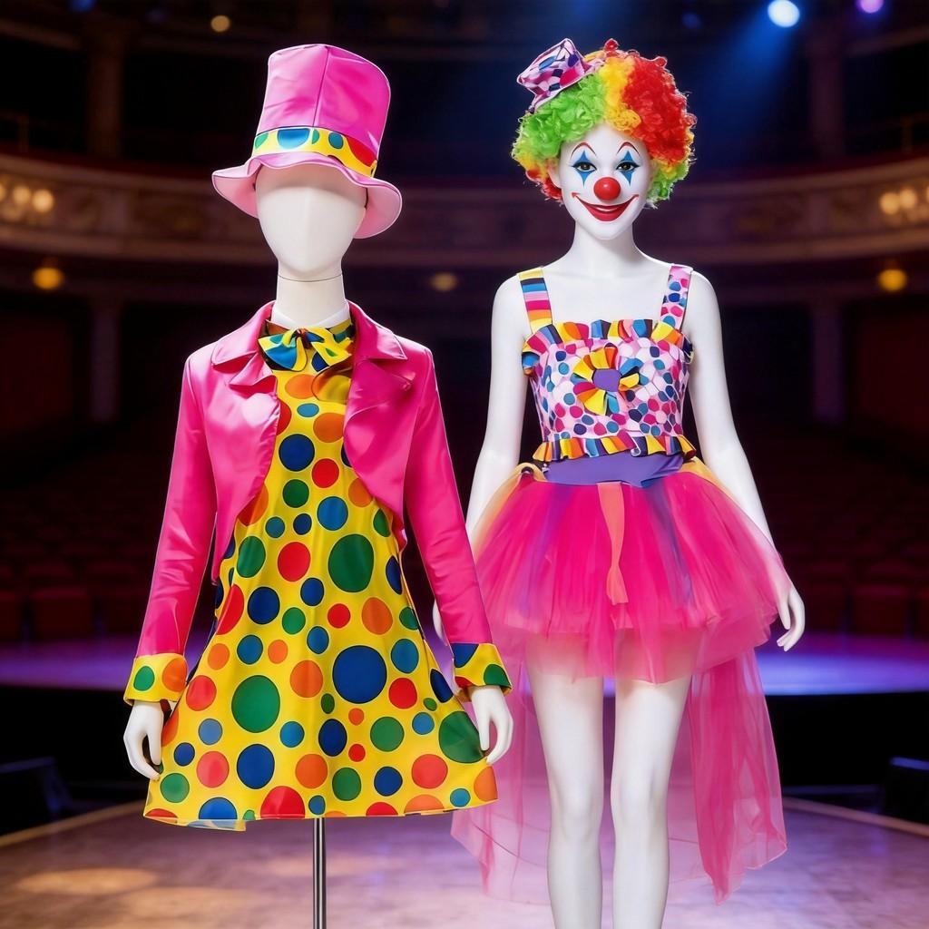 Clown Cosplay Costume For Adults With Polyester Fabric Perfect For Themed Parties And Performances