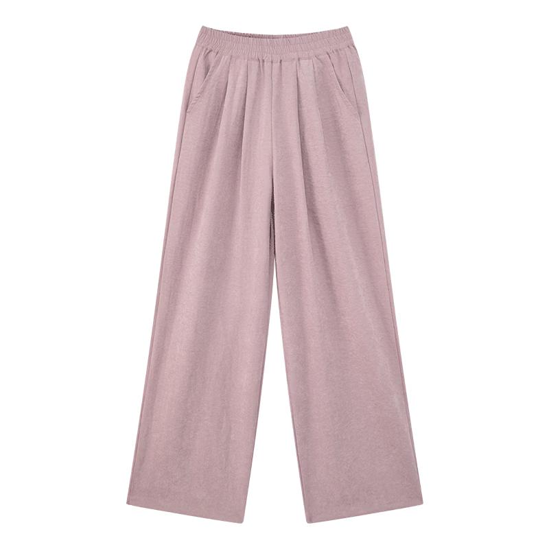Girls  Soft Breathable Dopamine Drape Wide-Leg Pants 130