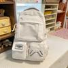 Schoolbag new fashionable versatile backpack for girls, middle school students, high aesthetics, dirt-resistant backpack, pain bag, large capacity