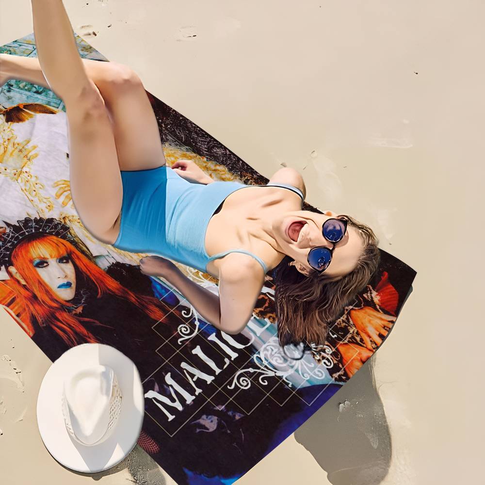 Band M-Malice M-Mizer Big Microfiber Beach Towels Quick Dry Towel Sand Beach Towels Pool Towel For Travel Swim Pool Yoga