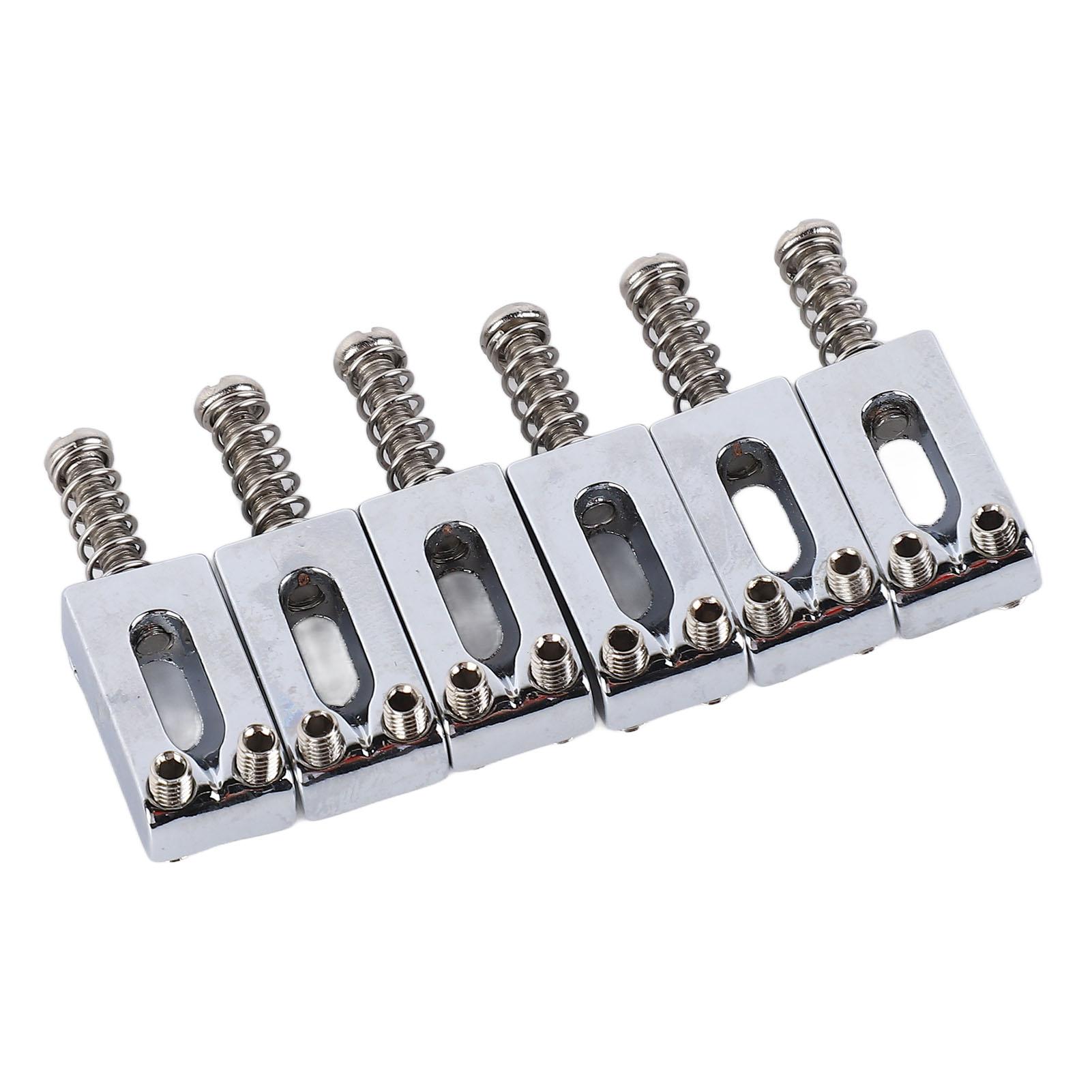 

6 шт. Седла для бриджа электрогитары стандартные из цинкового сплава гитарные тремоло бридж роликовые седла для серебряный