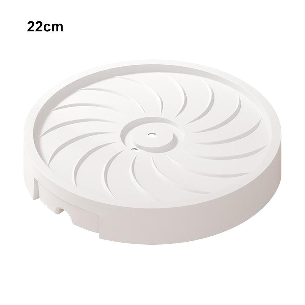 ABS Drip Tray With Smooth Rotating Wheels For Sunlight Adjustment And Plant Care Flower Pot Tray