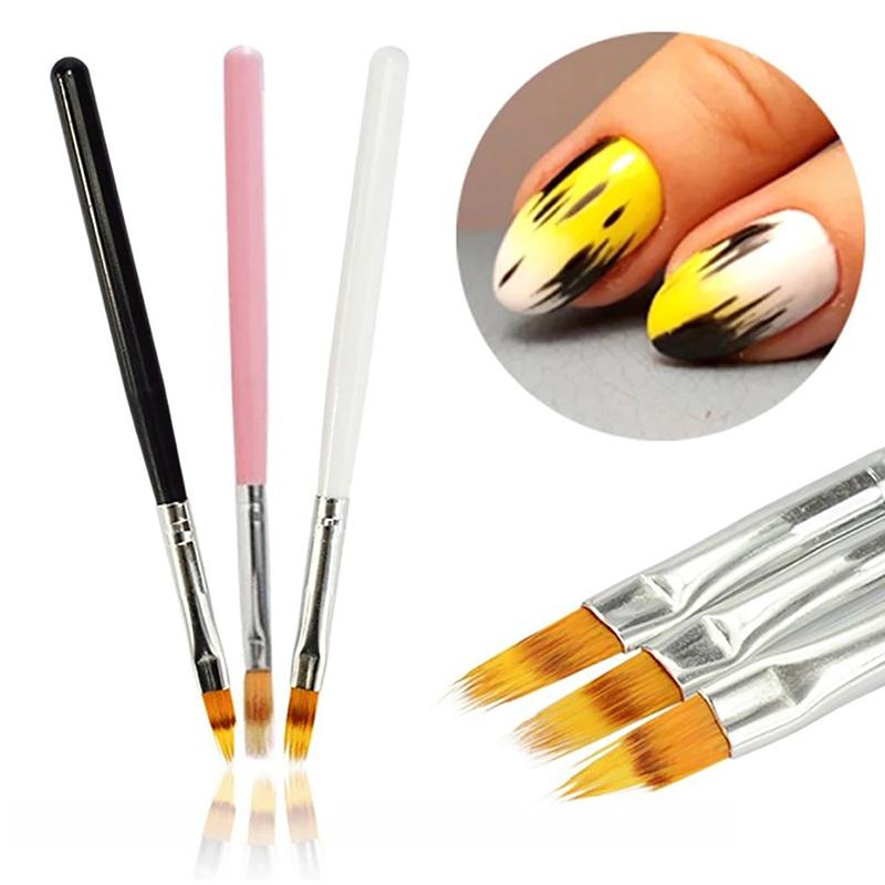 1Pcs Nail Art Brush Gel Brush For Nail Art Ombre Soft Gradient Brush For Manicure Nail Polish Drawing Painting Uv Gel Decor Pen