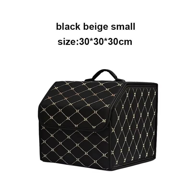 Large Capacity Auto Multiuse Tools Storage Bag Car Trunk Organizer Box Stowing Tidying Leather Folding For Emergency Storage Box
