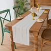 Long Party Table Linen Hollow Design Dining Table Cover Rustic Banquet Table Runner  Shelf Cabinet
