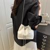 Summer New Popular Aesthetic Casual Simple Fashion Chain Commuter Shoulder Crossbody Bucket Bag Lightweight Bag