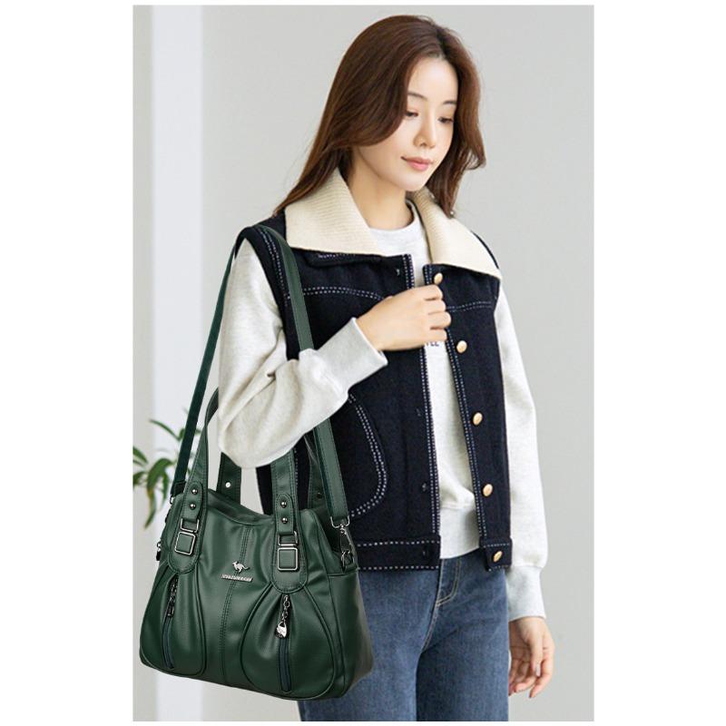 Stylish Large Capacity Women’s Shoulder Bag, Versatile Tote with Multiple Compartments, Perfect for Travel, Commuting, Shopping