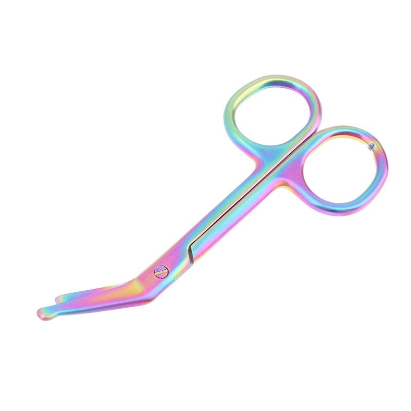 

11Cm Stainless Steel Gauze Bandage Scissors Dressing Surgical Scissors Household Plaster Scissors Nurse Scissors різнокольоровий