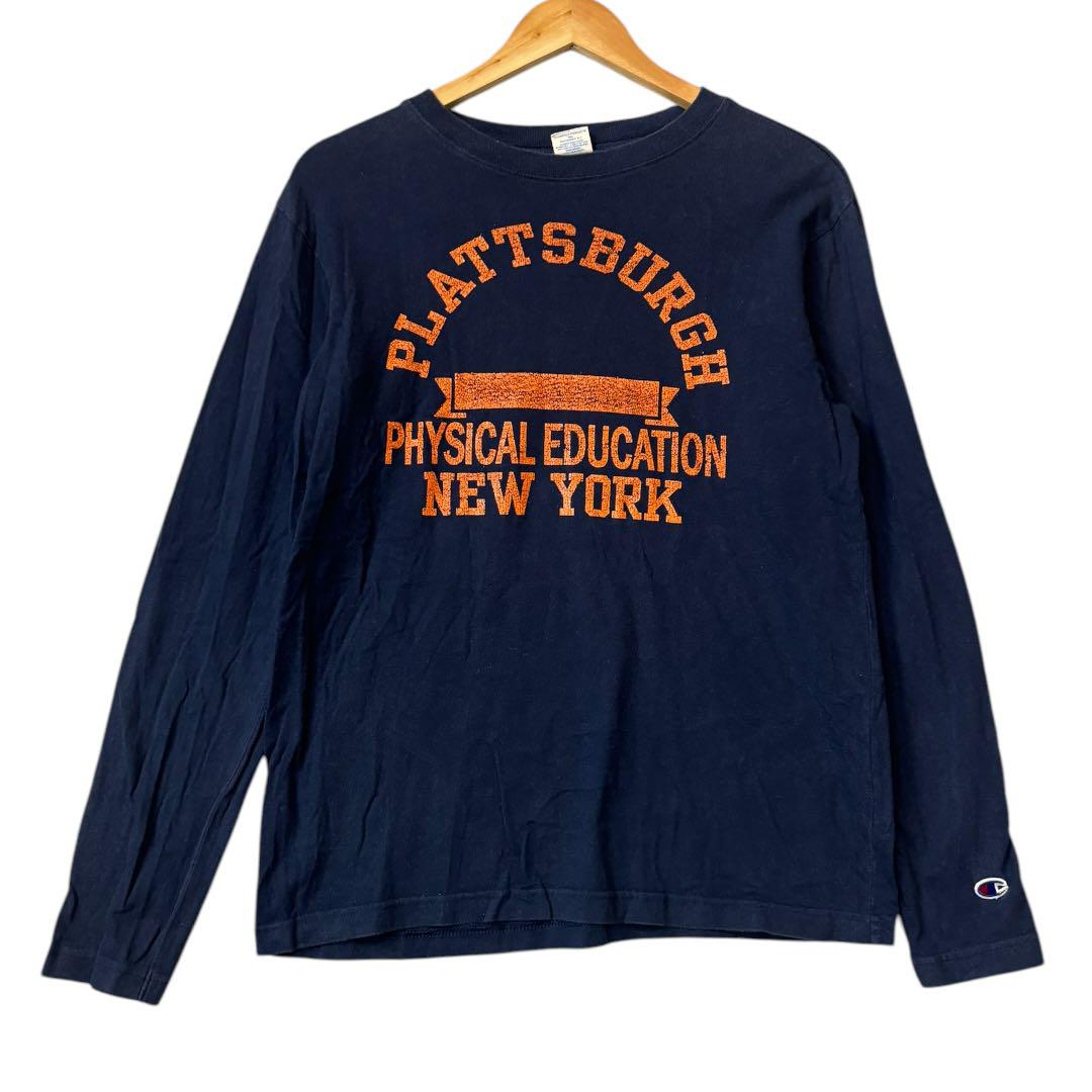 

[USED] Champion long-sleeved navy t-shirt, vintage 90s