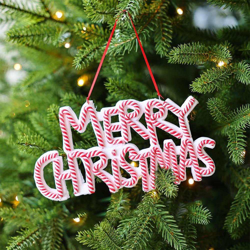

English Letter Merry Christmas Letter Pendant Welcome Signs Xmas Tree Ornaments Home Decoration