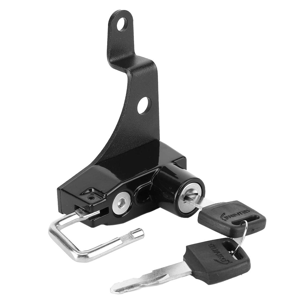 Yctze Držák zámku na motocyklovou helmu, Hliníková slitina Kolo Proti krádeži Sada zámku na helmu Vhodné pro Suzuki SV650 (Černá), oblíbený