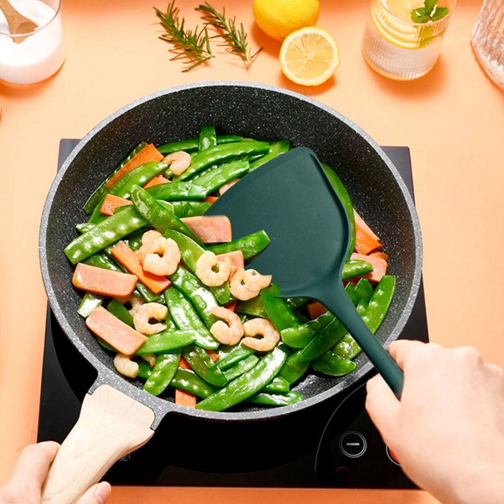 Heat Resistant Silicone Accessories Shovel Kitchen Utensils Cooking Tools Spatula Soup Spoon