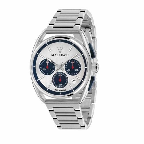 

Official Maserati Trimarano 41mm Case with Stainless Steel Strap, Men s Chronograph Quartz Watch R8873632001, 10 ATM Water Resistance, Japanese Moveme