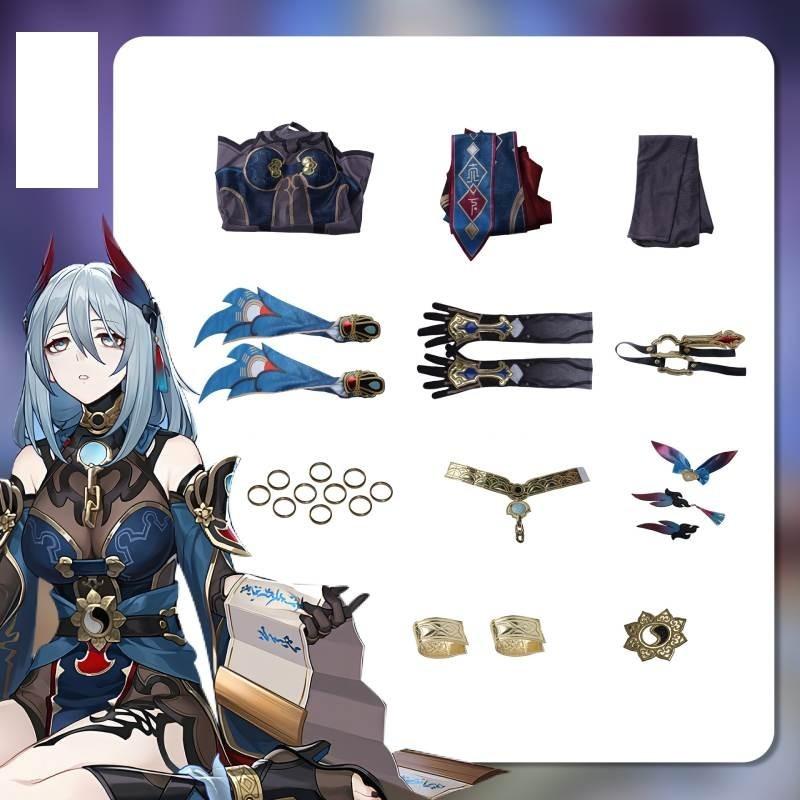 Rail Star Honkai Game Roleplaying Costume Set Made Of Polyester Cosplay Fabric