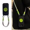 Shockproof Frosted Protective Phone Case With Round Stand Lanyard Wrist Strap For Iphone