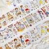 Cute DieCut Washi Tape Stickers - Little People & Angel Diary Collection for Family Travel Diary