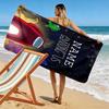 Custom Among Us Print Beach Towel, Large Soft Quick Dry Towel for Beach Camping Swimming