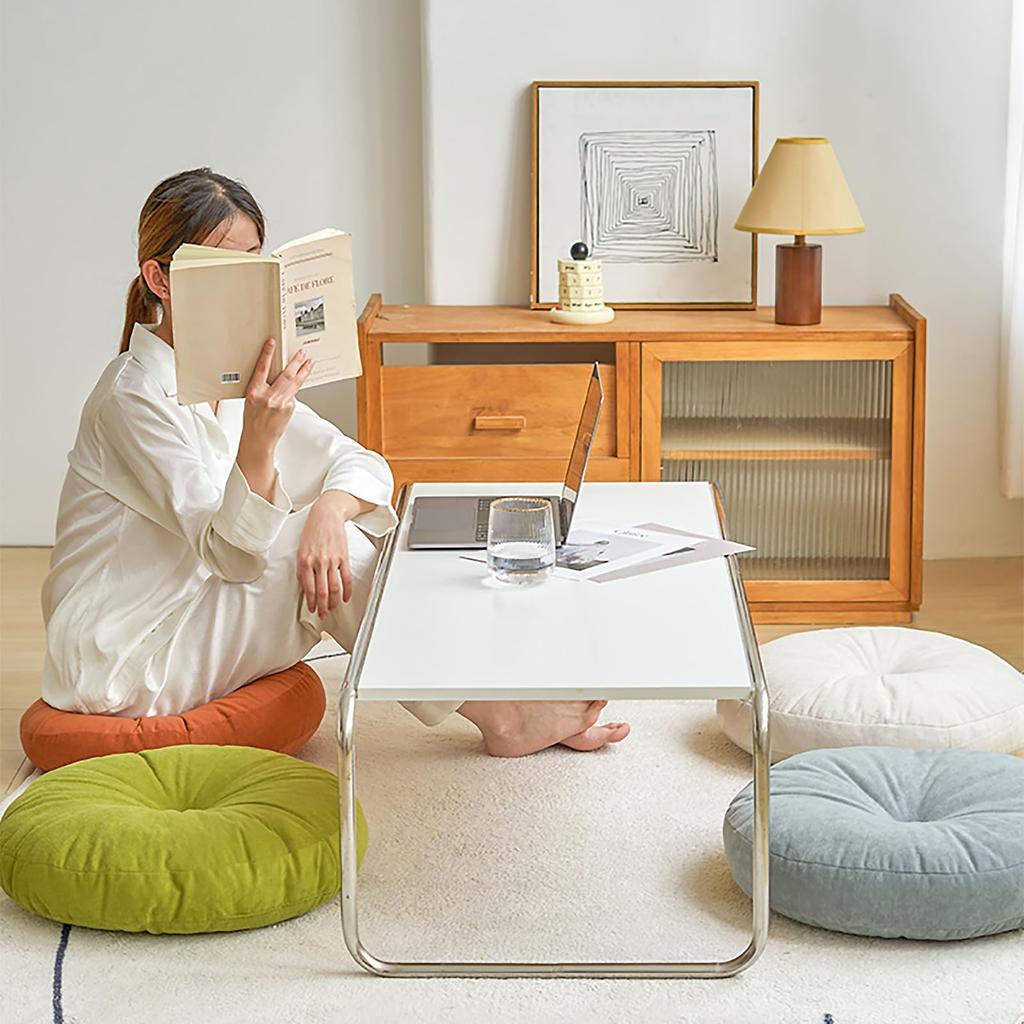 Round Floor Pillow for Adults, Meditation Floor Cushions Chenille Fabric Seat Pads Pillows Cushion for Living Room Balcony