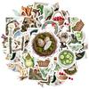 35pcs Whimsical Nature Stickers Rustic Gardening DIY Stickers Teacher Reward Stickers For Laptop Motorcycle Luggage Phone