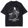 T-shirt Grafica Manga Ghost in the Shell Cotone Estiva Manica Corta T-shirt Uomo Donna Abbigliamento T-shirt Oversize Lavata