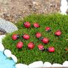 50 st Hot tecknad mini nyckelpiga mossa mikro landskap Fairy Garden Dekor prydnadsföremål DIY ornament