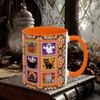 Halloween Coffee Mugs Halloween Cup Gothic Ceramic Cup 380ml Heat Insulation for Coffee Tea Drinks Party Kitchen Adults Kids
