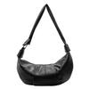 Korean Ins Large-capacity Retro Soft Leather Pleated Dumpling Bag Lazy Style Casual Fashion Personalized Shoulder Messenger Bag