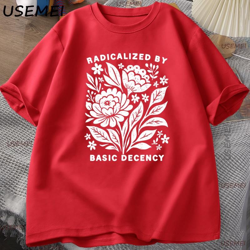 Feminist Graphic Tee Social Justice TShirt Equality Liberal Clothing Casual Cotton Short Sleeve Y2k Clothes Streetwear Tees S