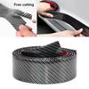 3D Carbon Fiber Aufkleber Auto Schwelle Schutzfolie Anti Scratch Wasserdicht Matt Schwarz Nano Aufkleber für Autokarosserie
