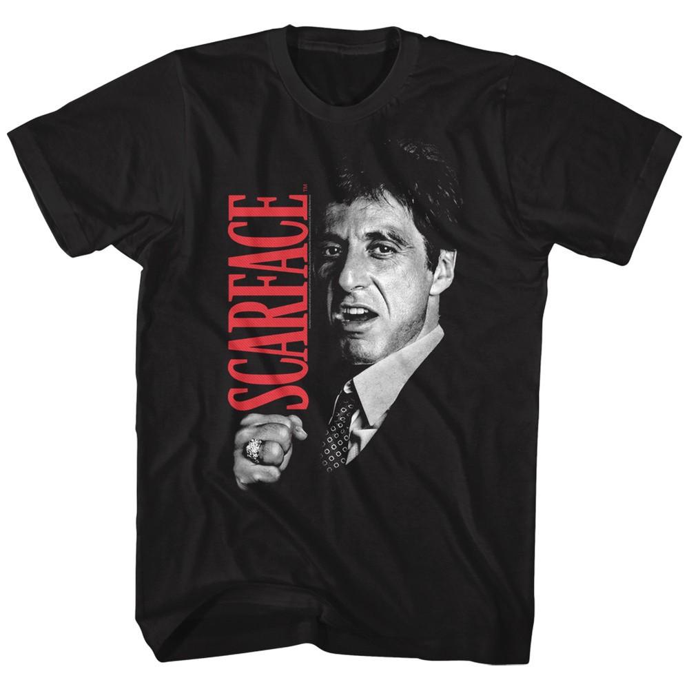 

MEN039;S OFFICIAL Scarface Movie AL PACINO T-SHIRT Tony Close Up Cotton SM5XL Unisex T-Shirt XXXXL