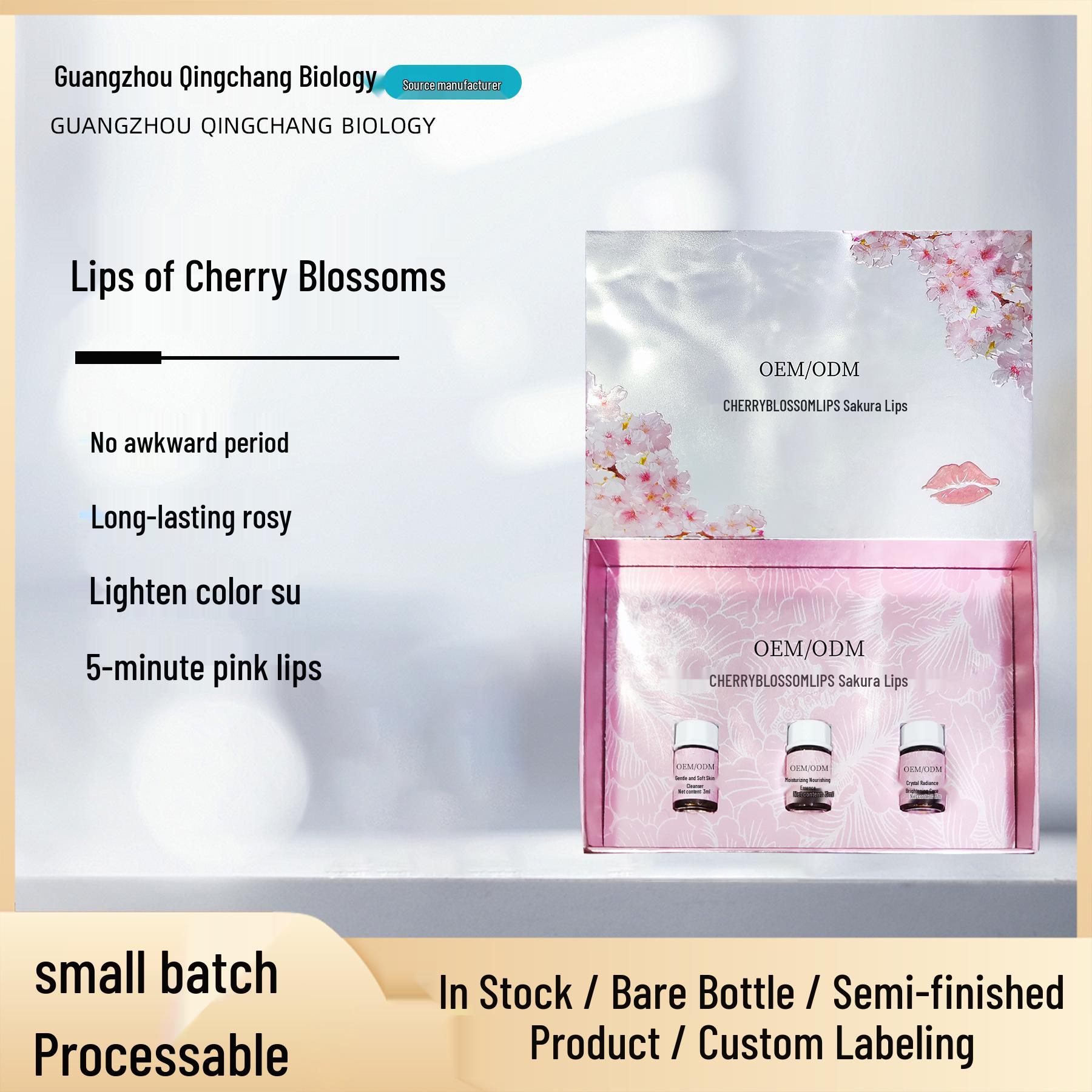 Cherry Blossom Pink Lip Revitalizer - Three-Minute Procedure, Non-Invasive, Customizable, No Tattooing or Numbness Lip Oil