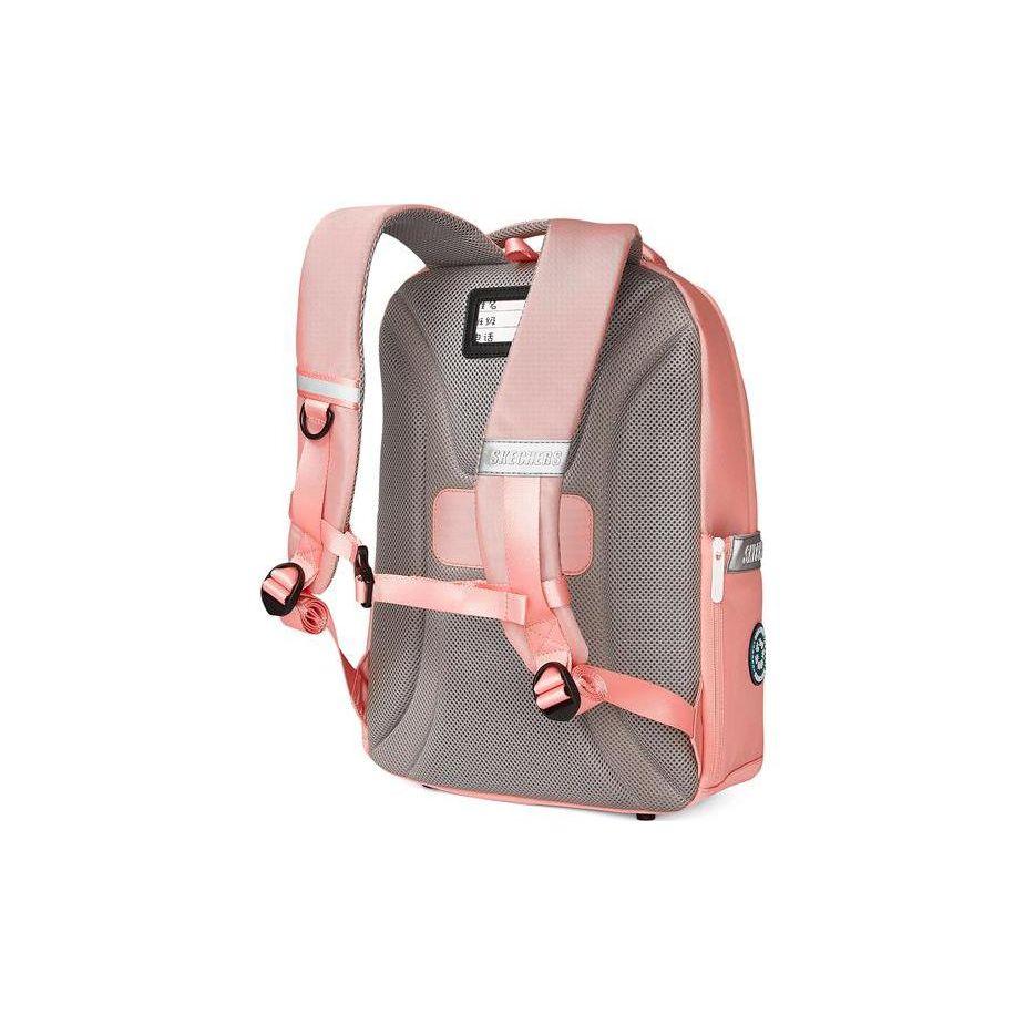 Skechers Night Reflective Large Capacity Lightweight Fabric Backpack Women Backpack Light-Pink L221K134-00FT