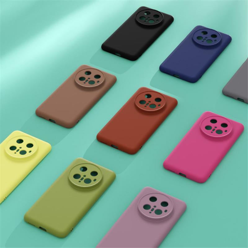 For Wireless Charging Magsafe Soft Liquid Silicone Phone Case For Huawei Mate 70 60 Pro Magnetic Slim Skin Protection Cover