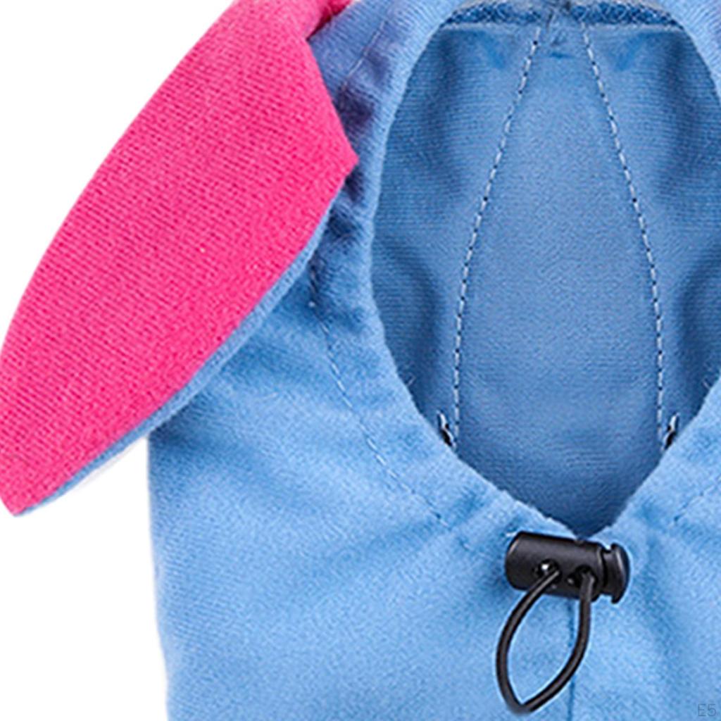 Cute Dog Costume Hat Party Cap Dress up Winter Warm Head Wrap Small Pet Headwear for Photo Props