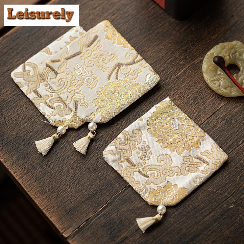 Retro Gewebte Brokat Quasten Untersetzer Luxus Topflappen für Kaffeetassen Untertasse Verbrühschutz Tischsets Teetasse Untersetzer Teezeremonie Geschenk