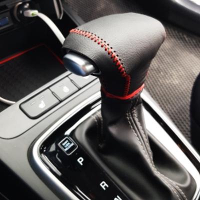 Leather Car Gear Head Shift Knob Protection Cover Case for Kia Rio 4 K2 Sportage QL KX5 Optima K5 Niro 2017