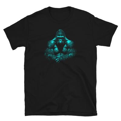 Gorilla Silverback Tshirt Silver Back Jungle King Design Unisex Tshirt Unisex T-Shirt
