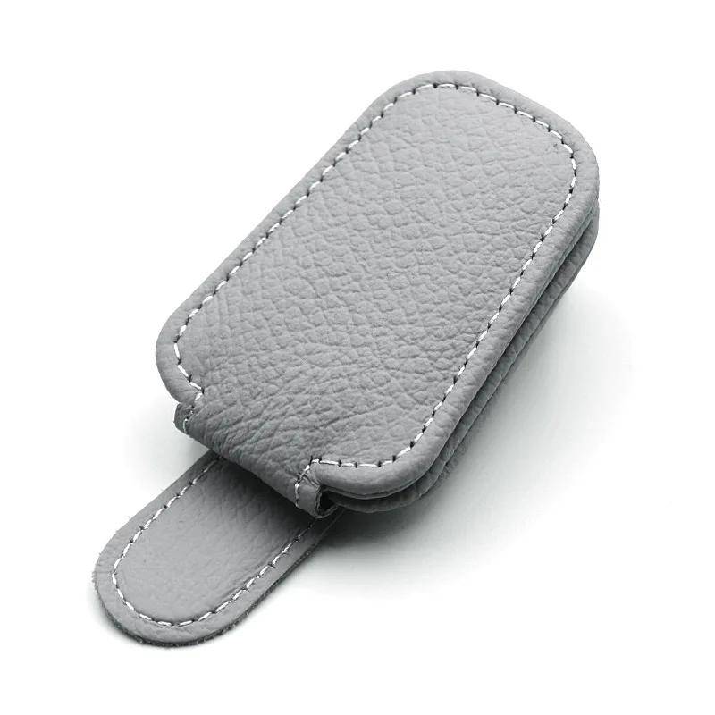 Sunglasses Holder Is Suitable for Car Sunshades Magnetic Leather Sunglasses Clip and Ticket Clip Car Sunshade Accessories