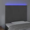VidaXL LED Headboard Bedroom Furniture Single Bed Accessory Headboard Bed Frame Interior Dark Grey 3122187