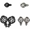 Birdcage Window Head Rods Spiral Spiral Ball Drape Accessories Curtain Rod Finials  Living Room