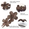 7 PCS Frosted Flower Barrettes Matte Hair Accessories Flat Hair Claw Clips  Beach Party