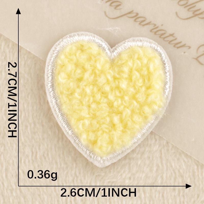 Вышитые нашивки из синели с изображением мультяшной звезды «Любовь»